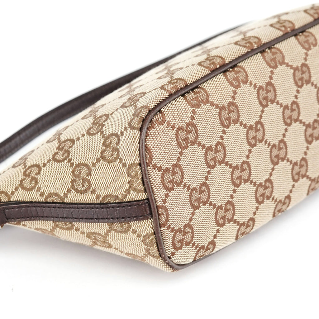 07198 Beige Brown GG Boat Pochette
