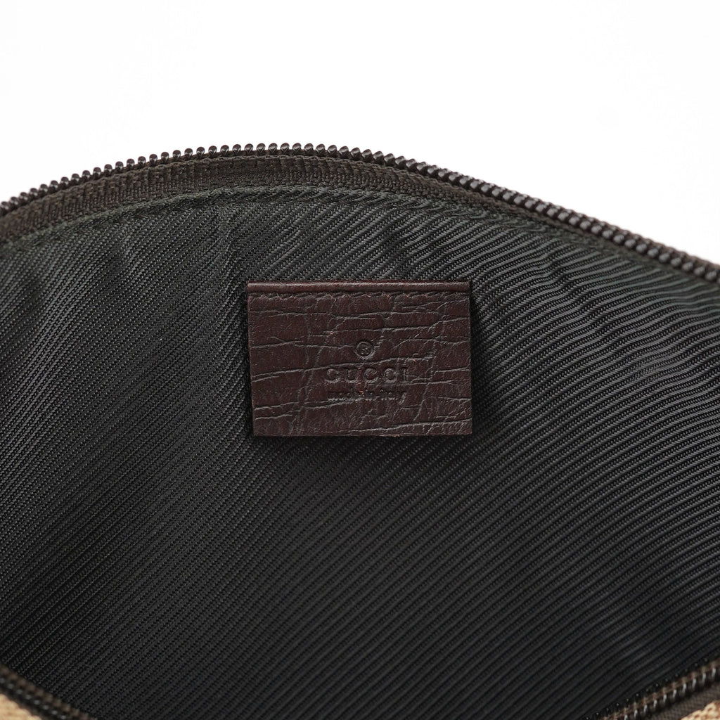 07198 Beige Brown GG Boat Pochette