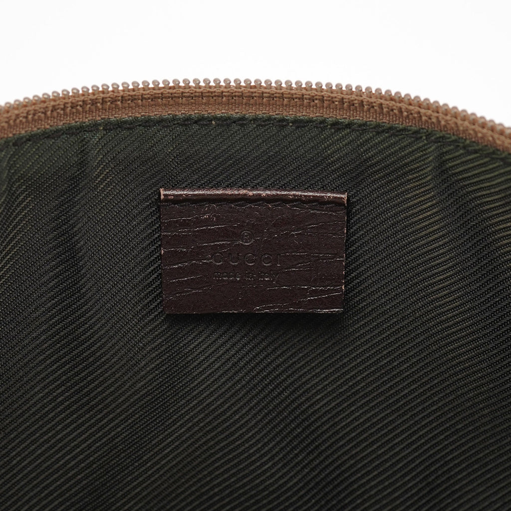 07198 Beige Brown GG Boat Pochette
