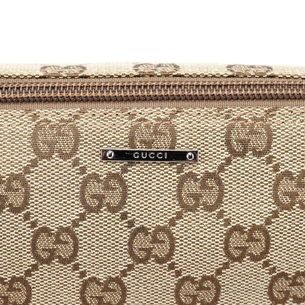 07198 Beige Brown GG Boat Pochette