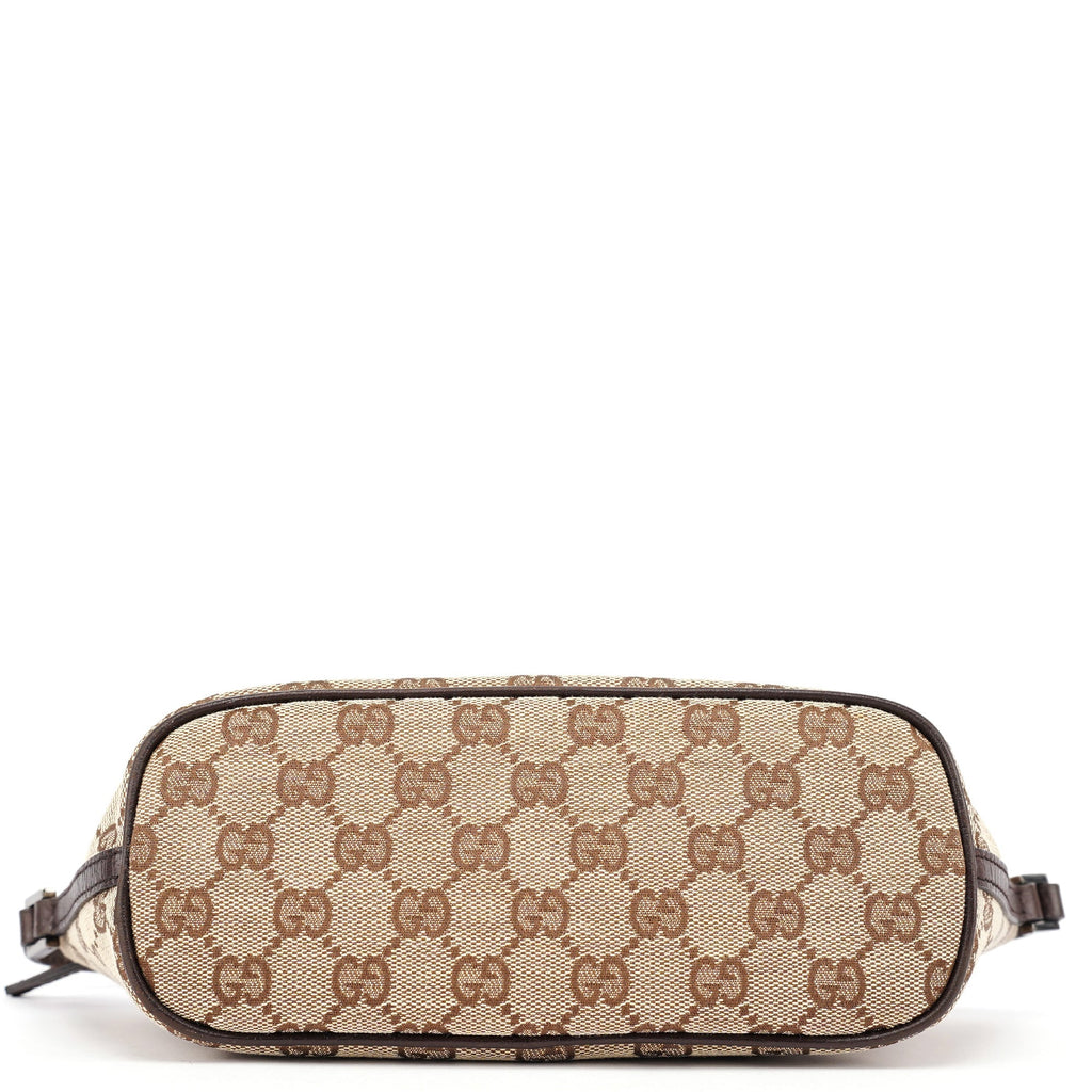 07198 Beige Brown GG Boat Pochette