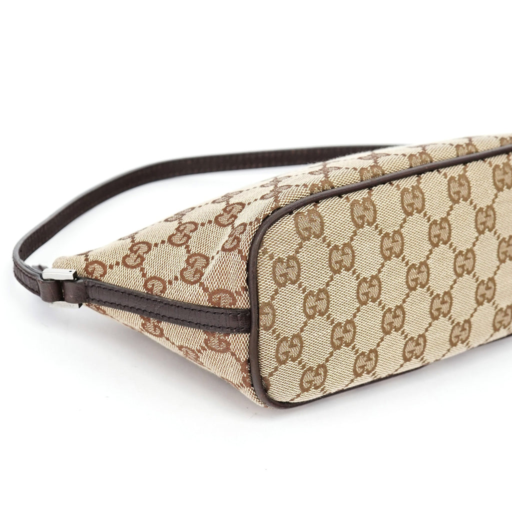 07198 Beige Brown GG Boat Pochette