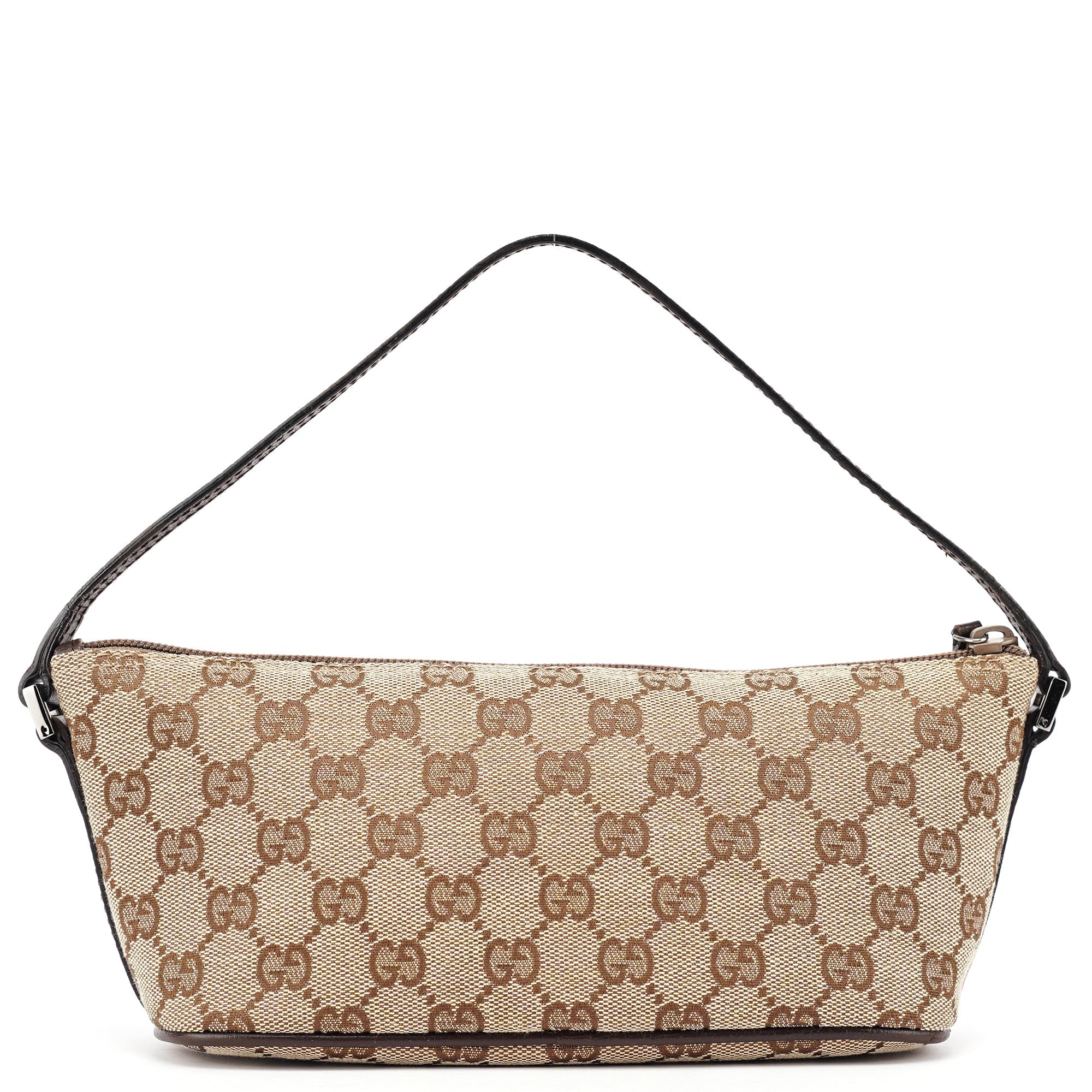 07198 Beige Brown GG Boat Pochette
