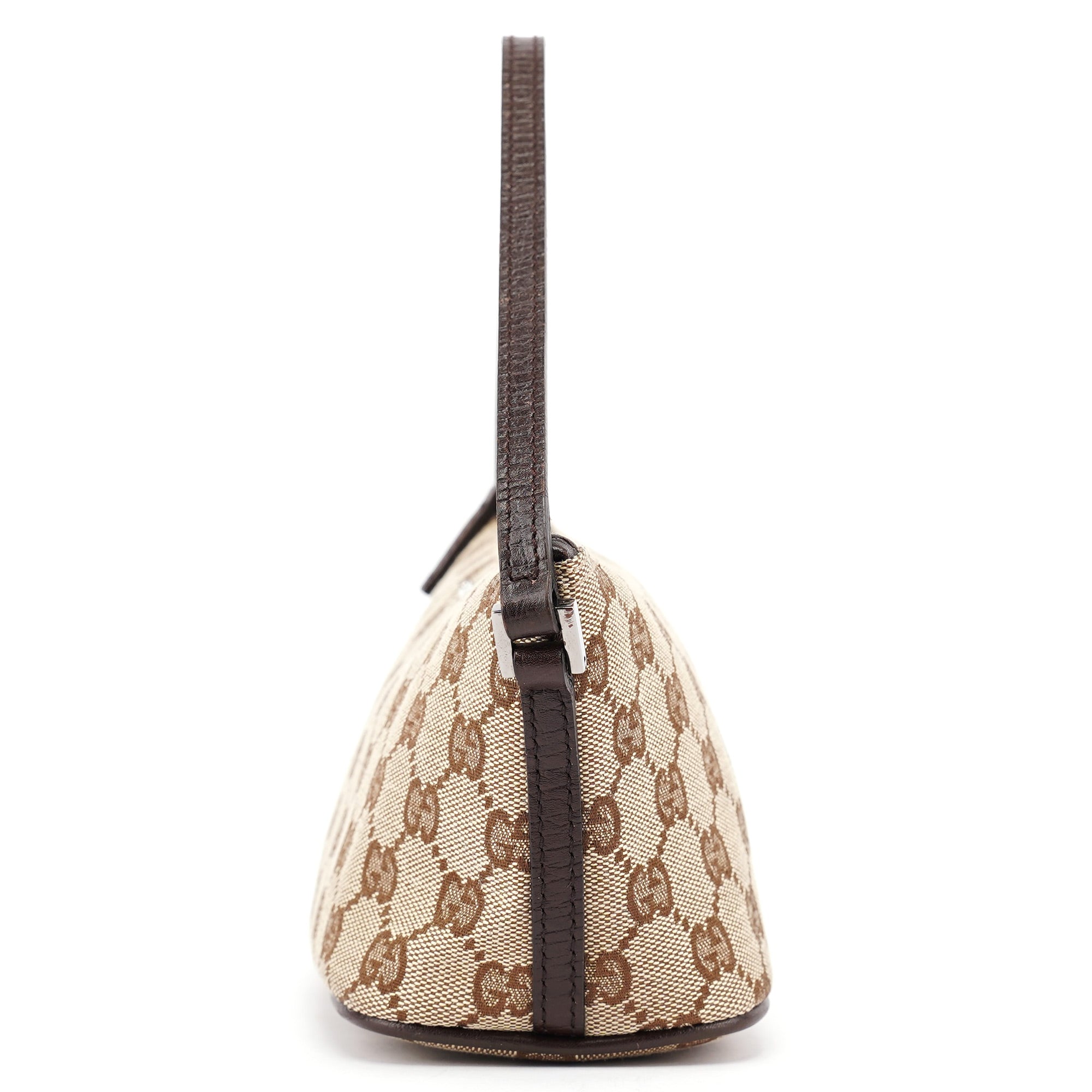 07198 Beige Brown GG Boat Pochette