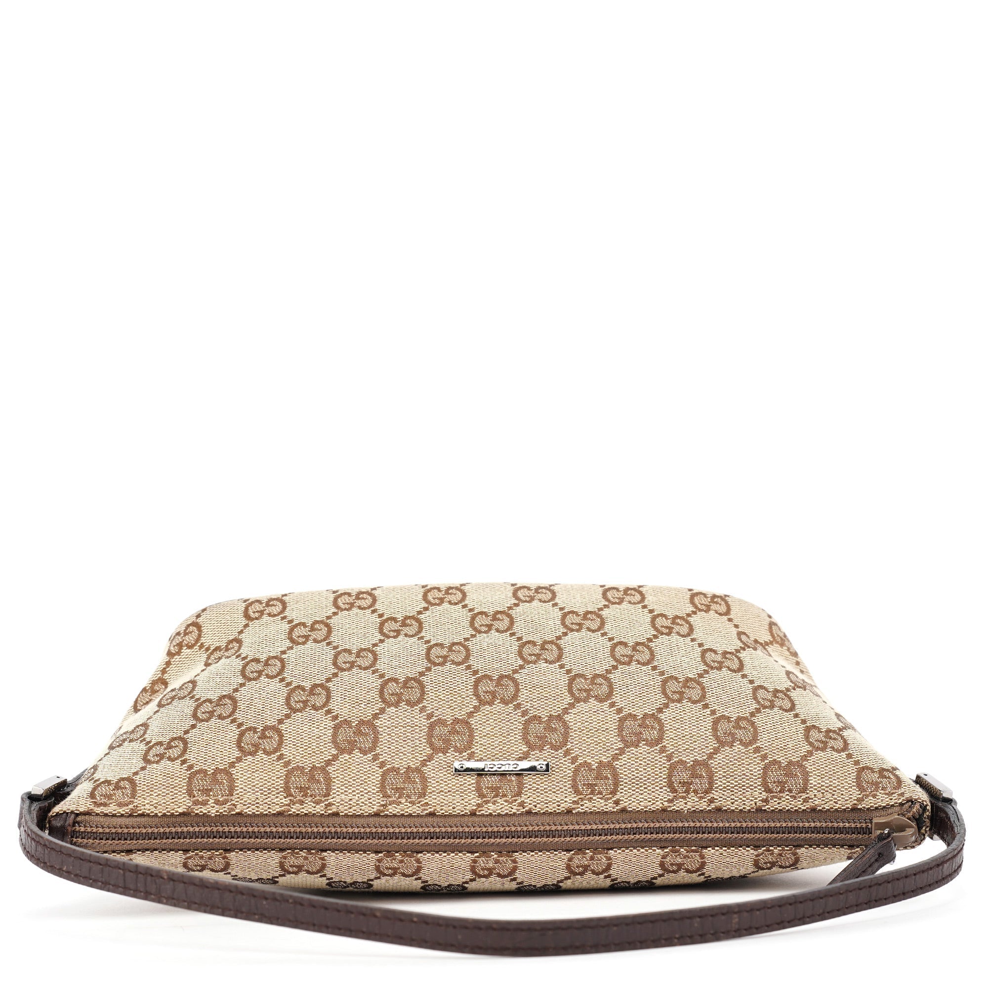 07198 Beige Brown GG Boat Pochette