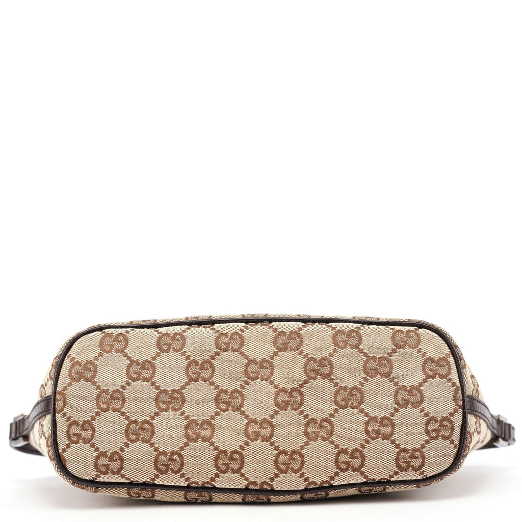 07198 Beige Brown GG Boat Pochette