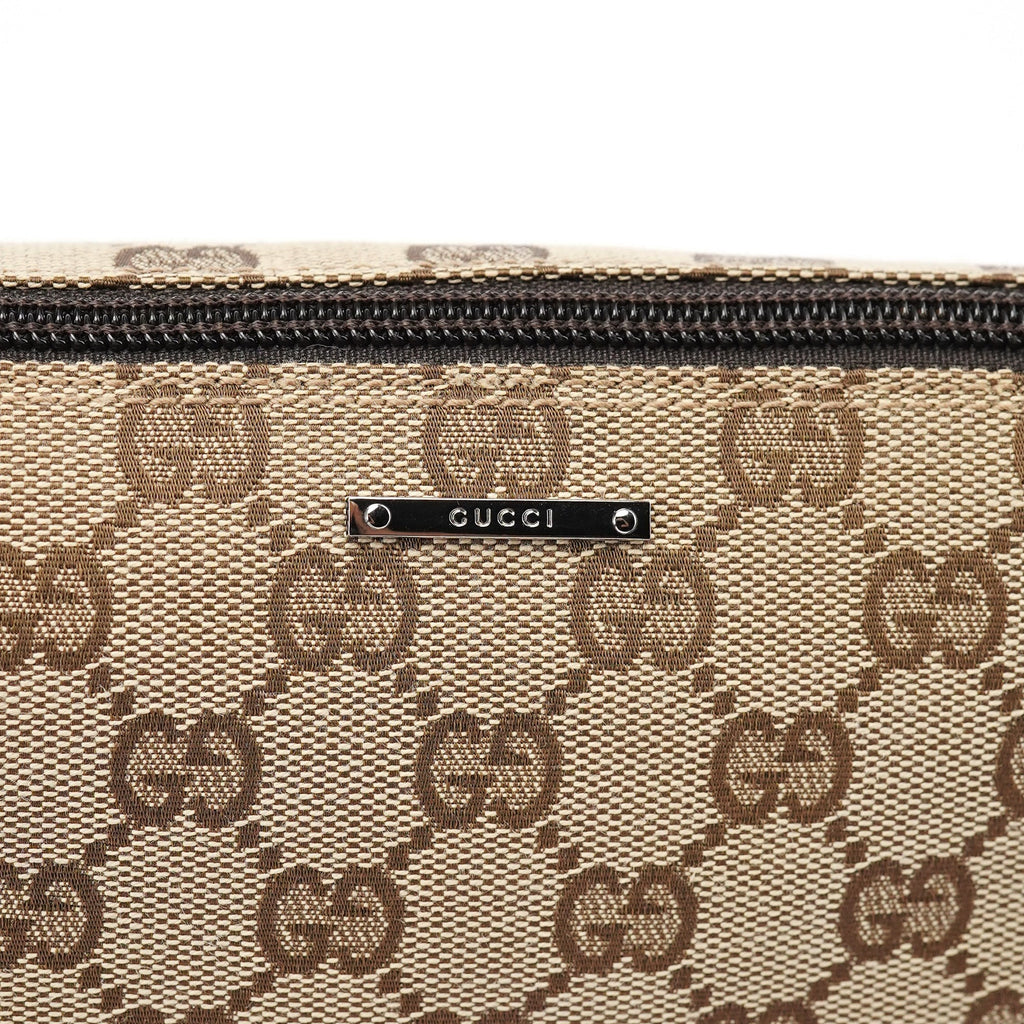 07198 Beige Brown GG Boat Pochette