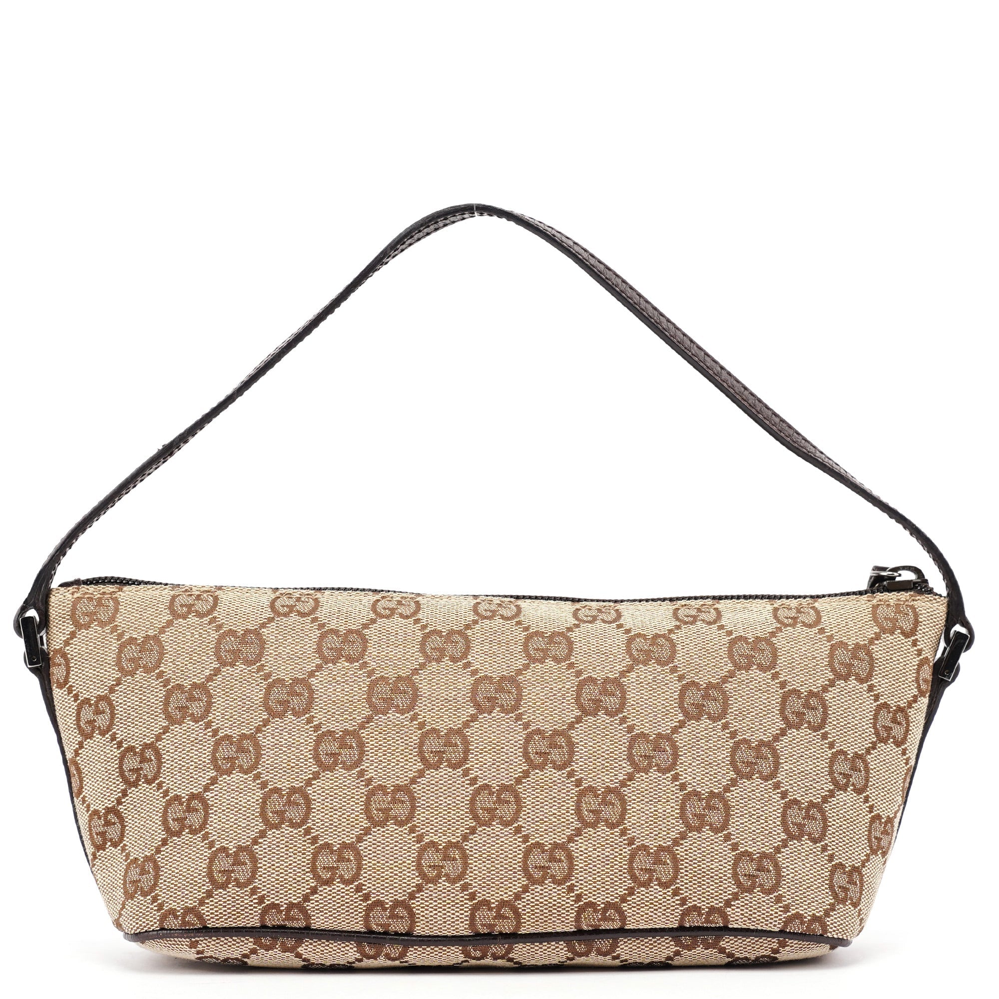 07198 Beige Brown GG Boat Pochette