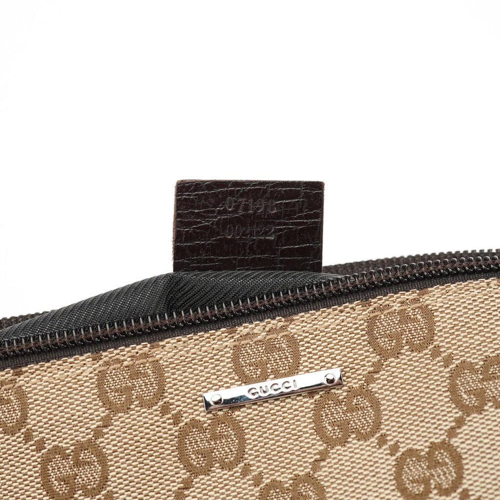07198 Beige Brown GG Boat Pochette