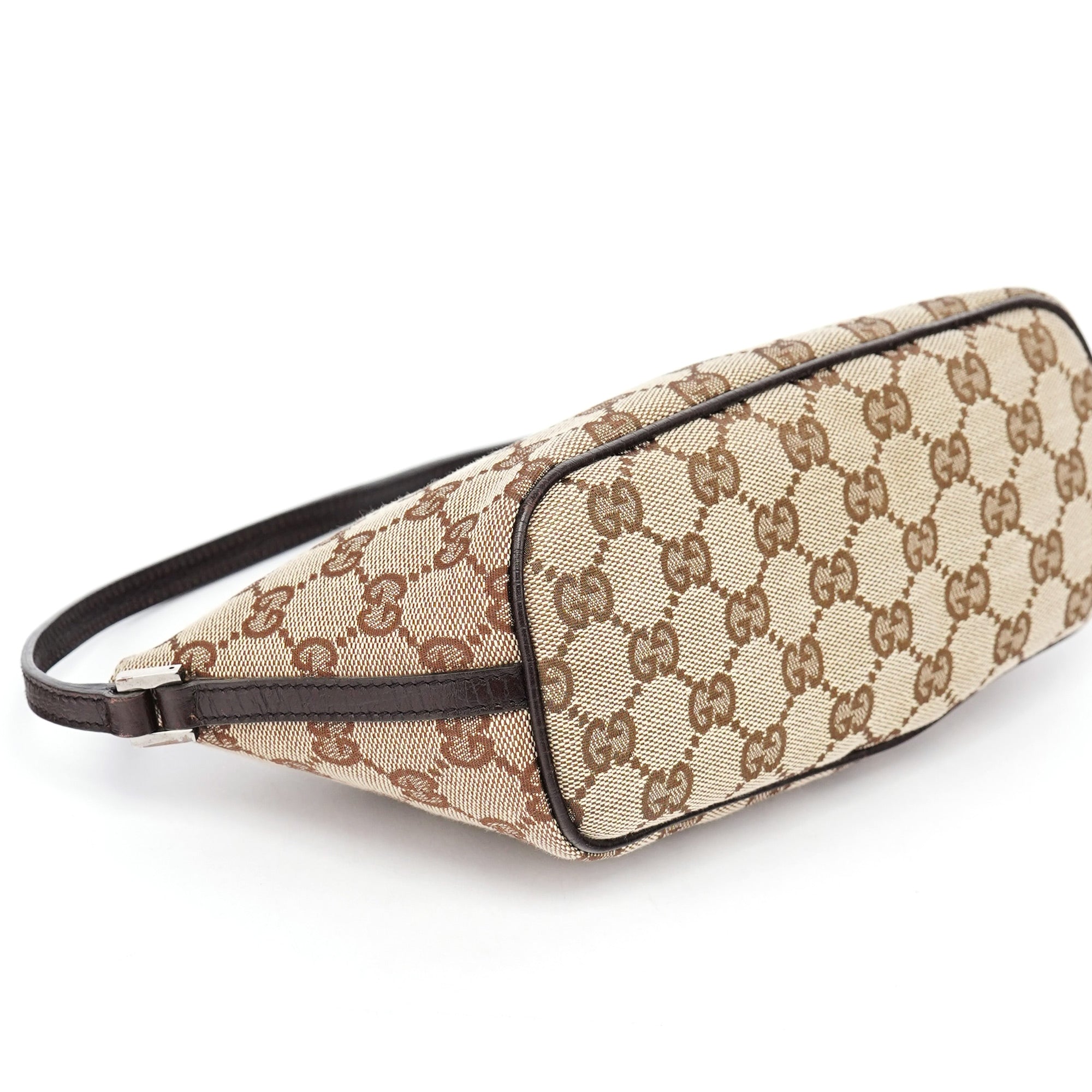 07198 Beige Brown GG Boat Pochette