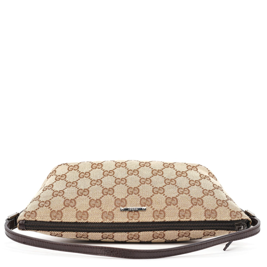 07198 Beige Brown GG Boat Pochette