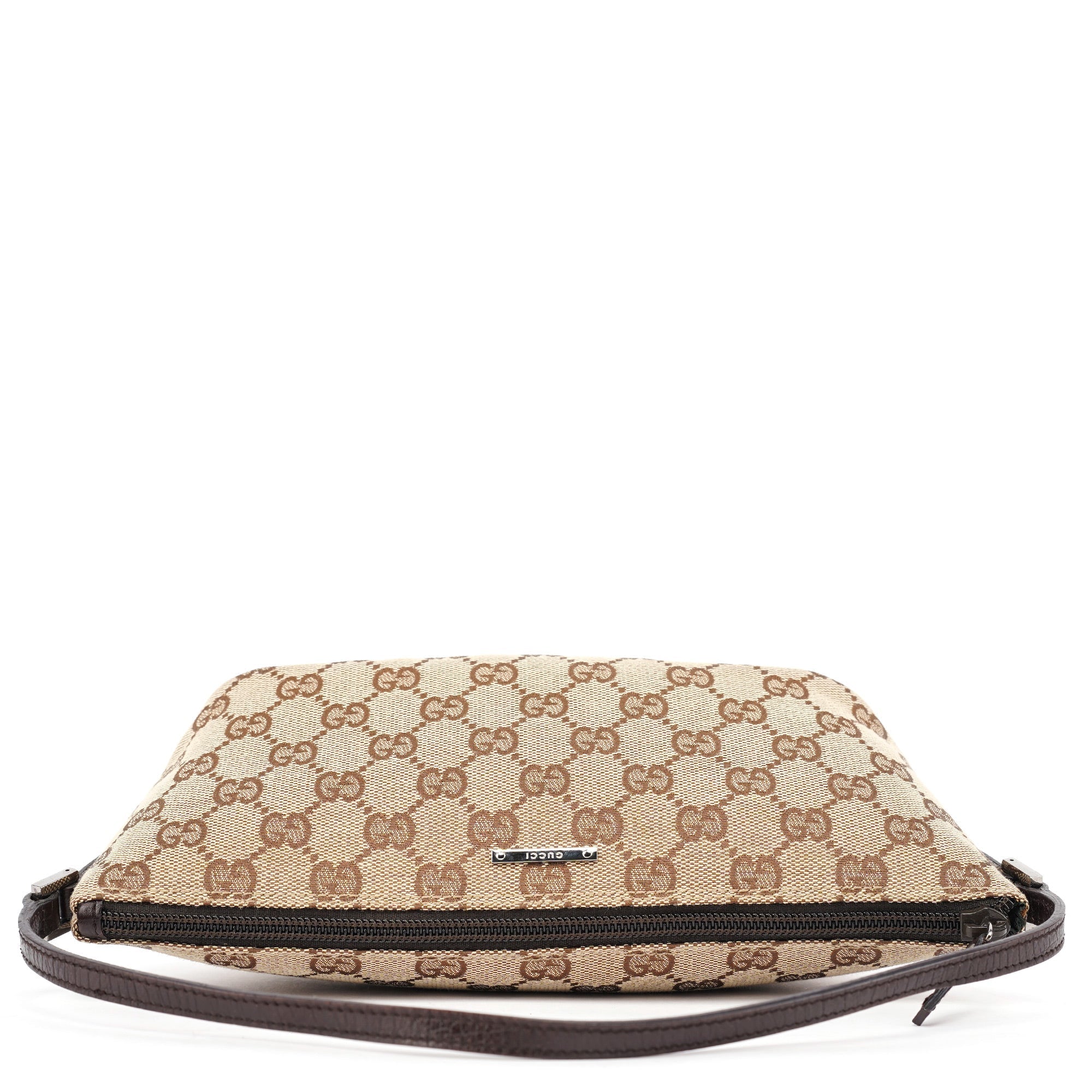 07198 Beige Brown GG Boat Pochette