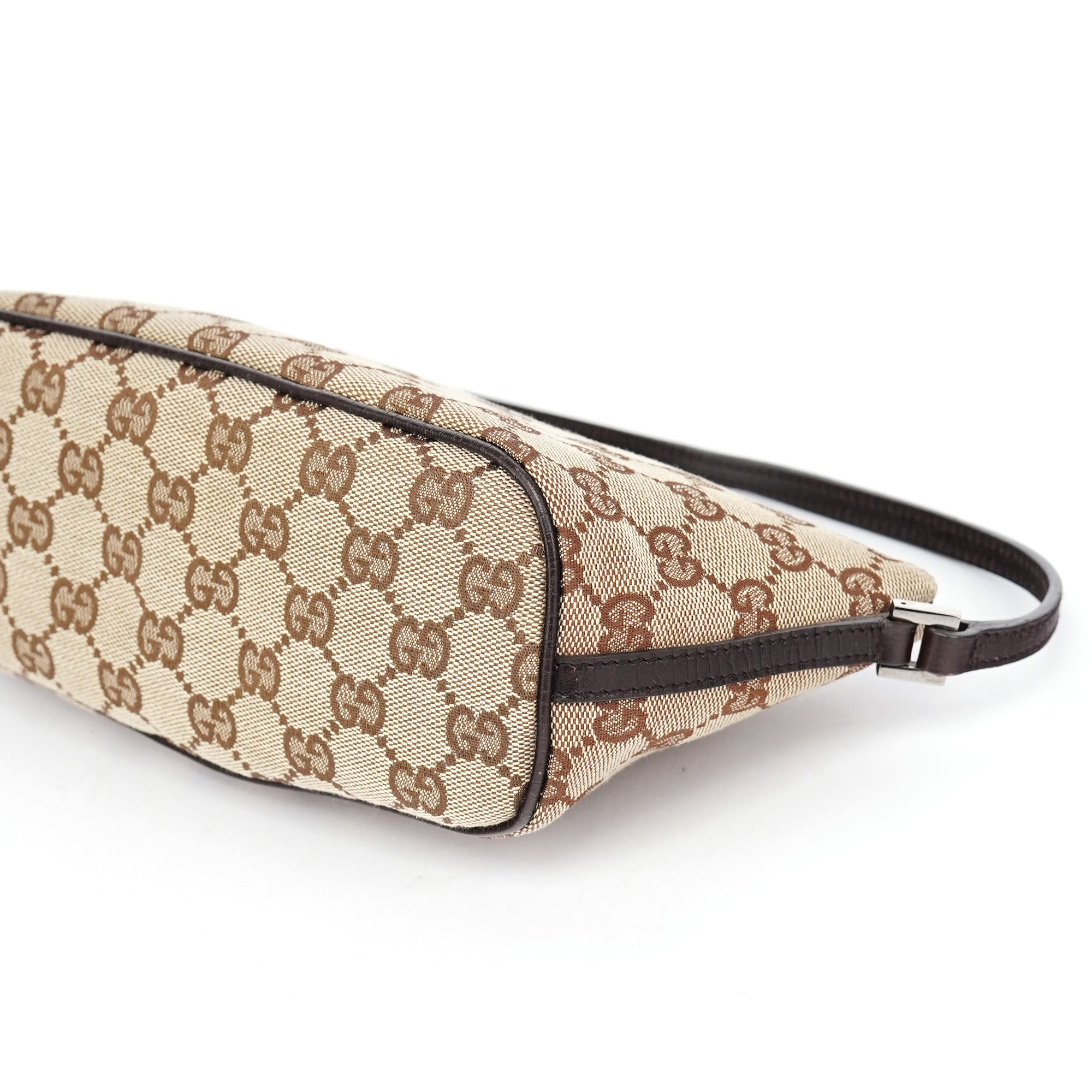 07198 Beige Brown GG Boat Pochette