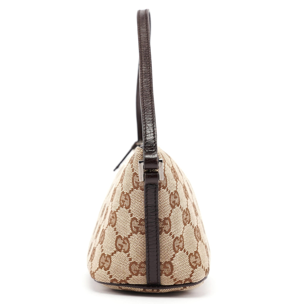 07198 Beige Brown GG Boat Pochette