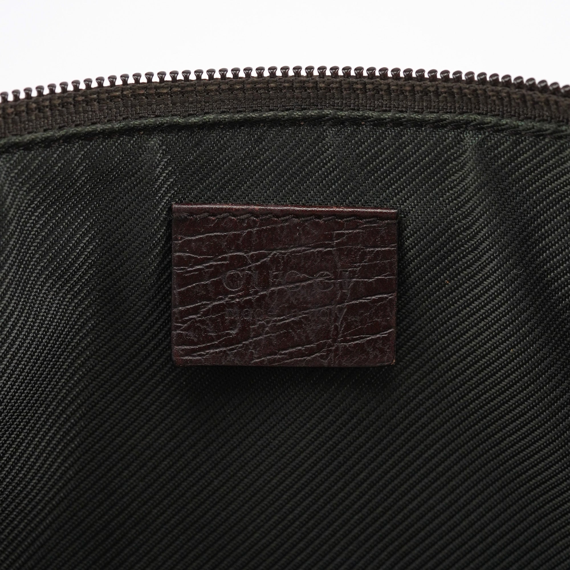 07198 Beige Brown GG Boat Pochette