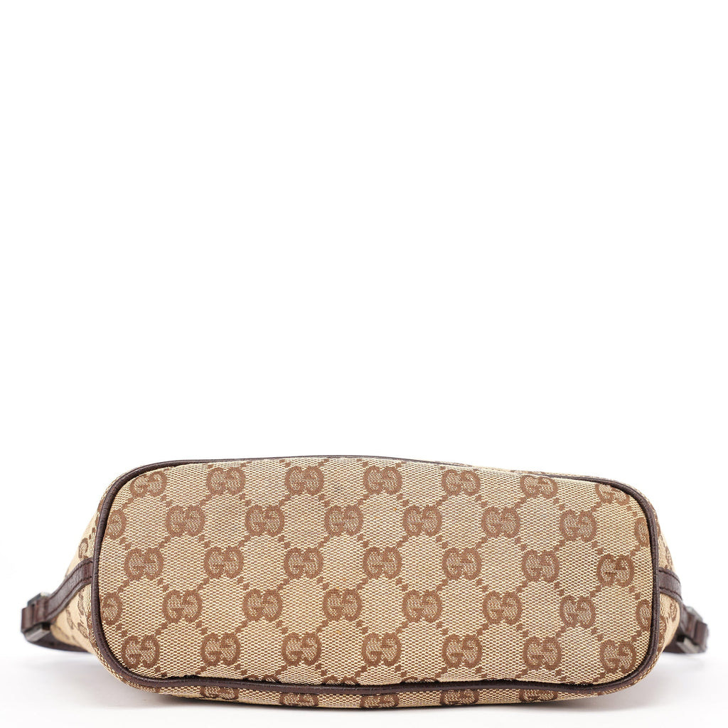07198 Beige Brown GG Boat Pochette