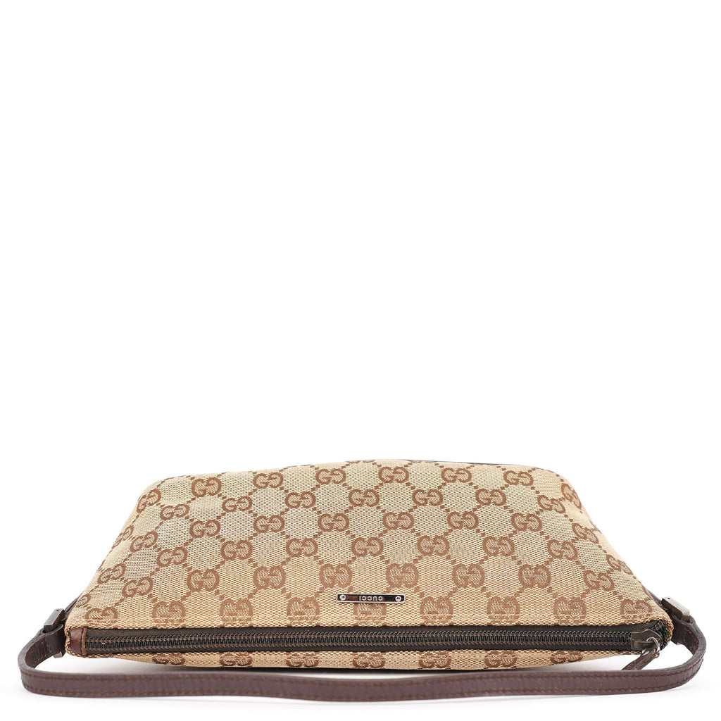 07198 Beige Brown GG Boat Pochette