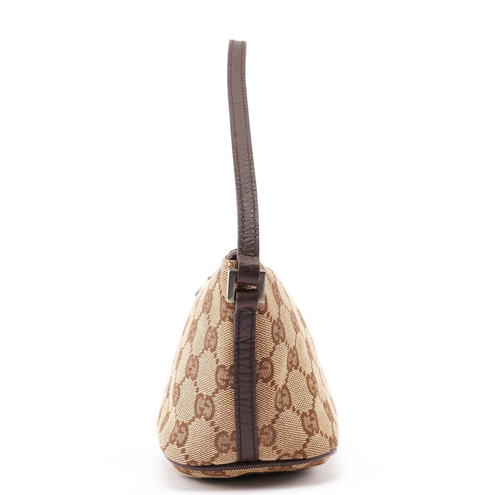 07198 Beige Brown GG Boat Pochette
