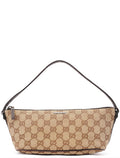 07198 Beige Brown GG Boat Pochette