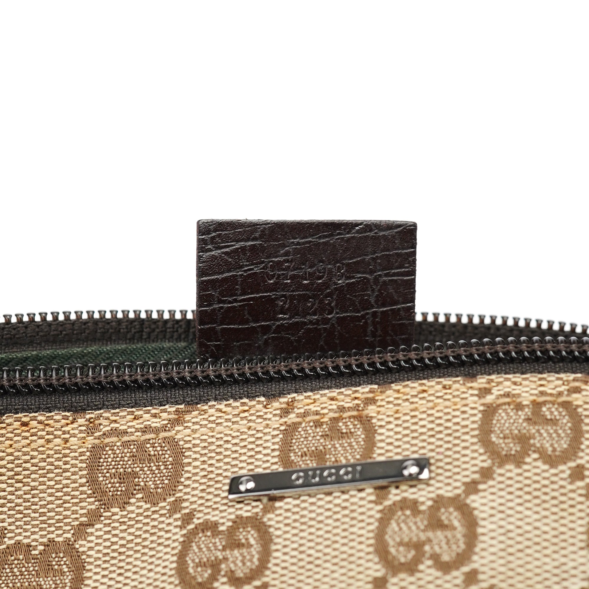 07198 Beige Brown GG Boat Pochette