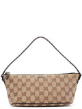 07198 Beige Brown GG Boat Pochette