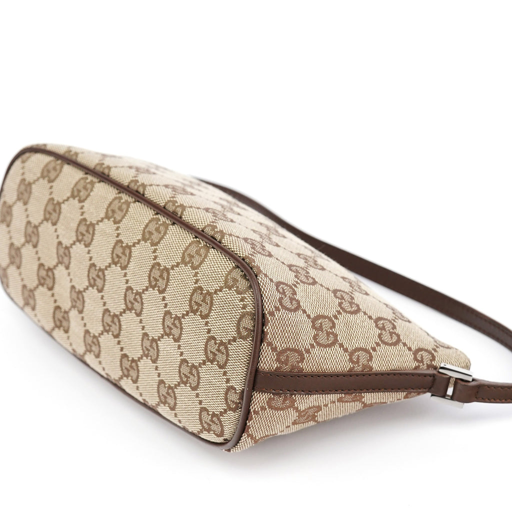 07198 Beige Brown GG Boat Pochette