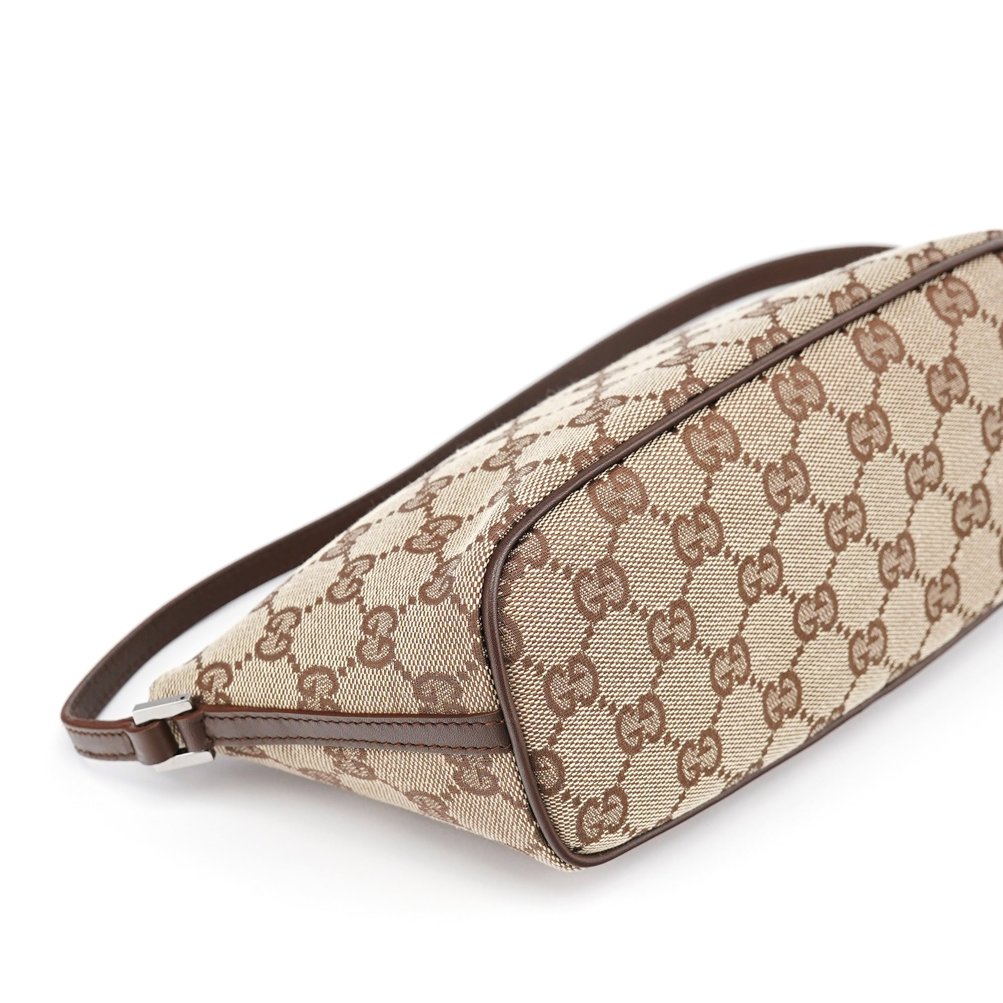 07198 Beige Brown GG Boat Pochette
