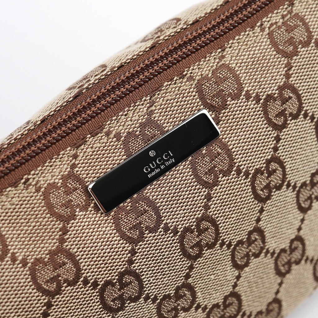 07198 Beige Brown GG Boat Pochette