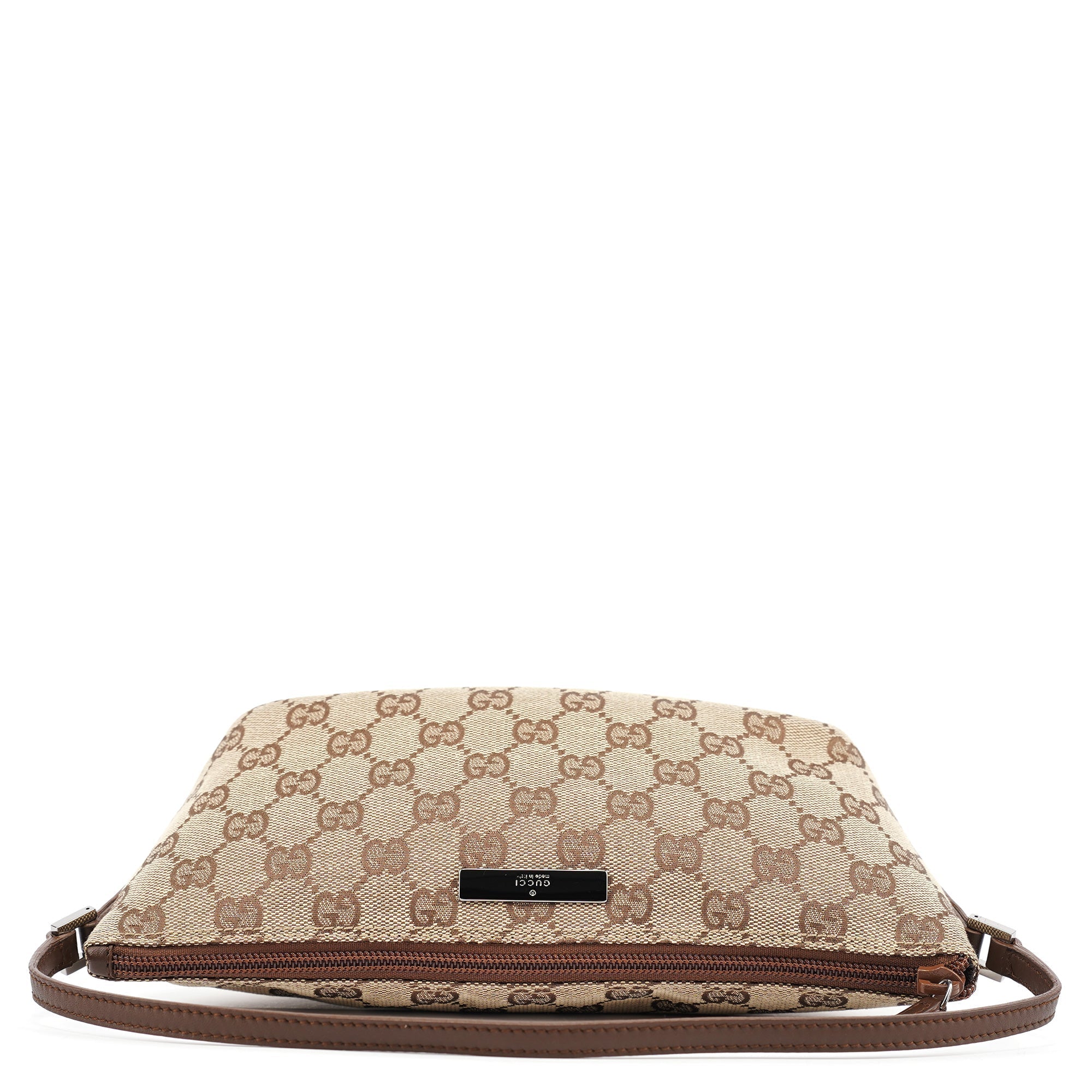 07198 Beige Brown GG Boat Pochette