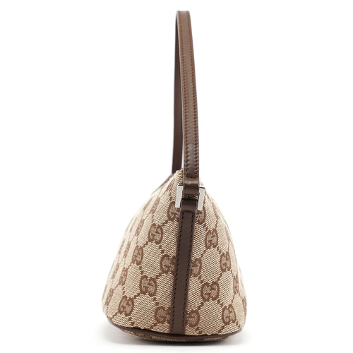 07198 Beige Brown GG Boat Pochette