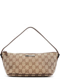 07198 Beige Brown GG Boat Pochette