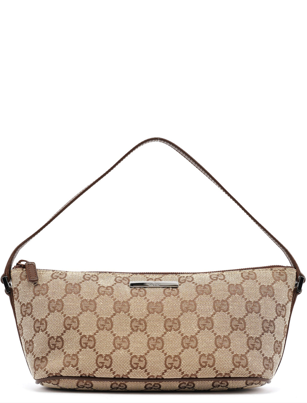 07198 Beige Brown GG Boat Pochette
