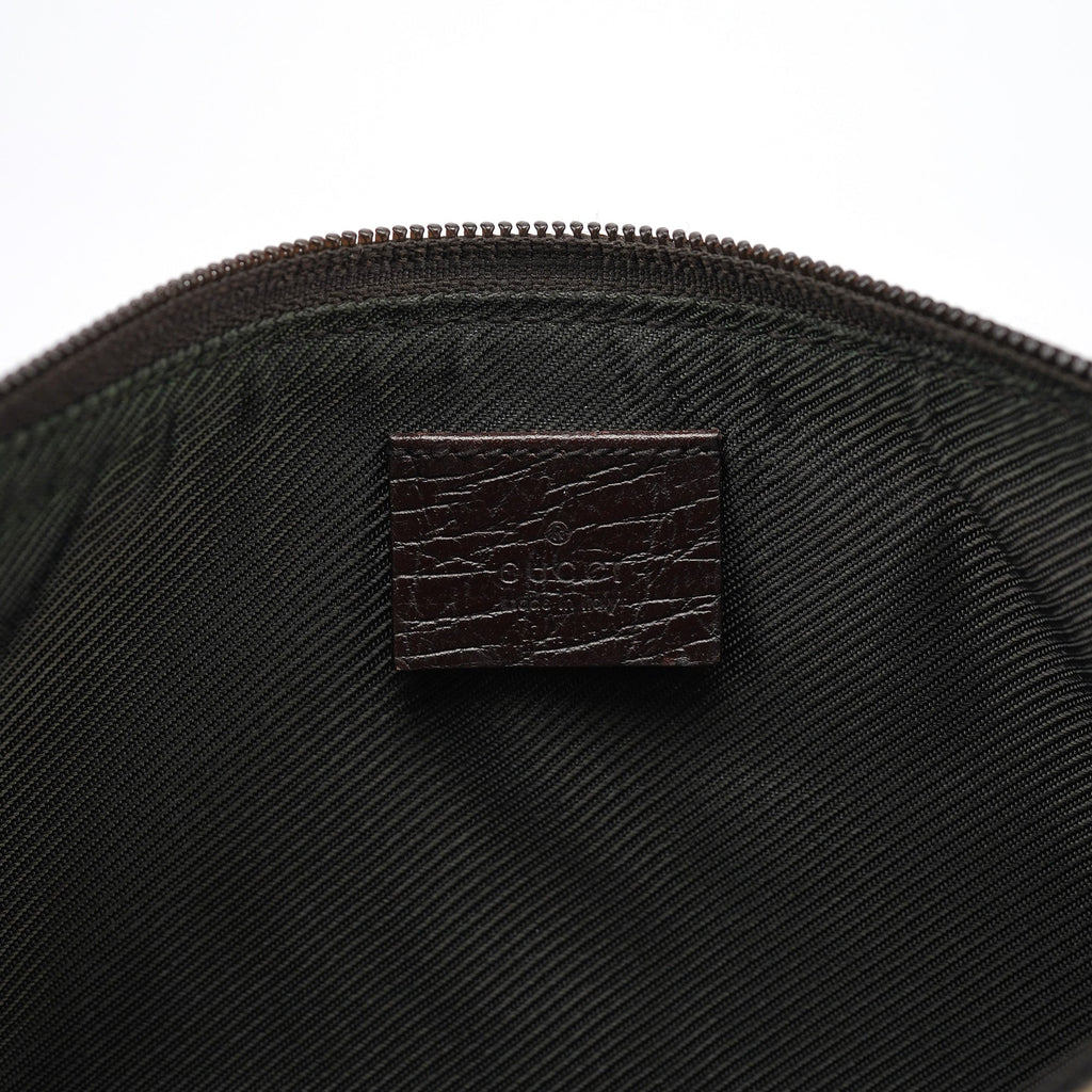 07198 Beige Brown GG Boat Pochette