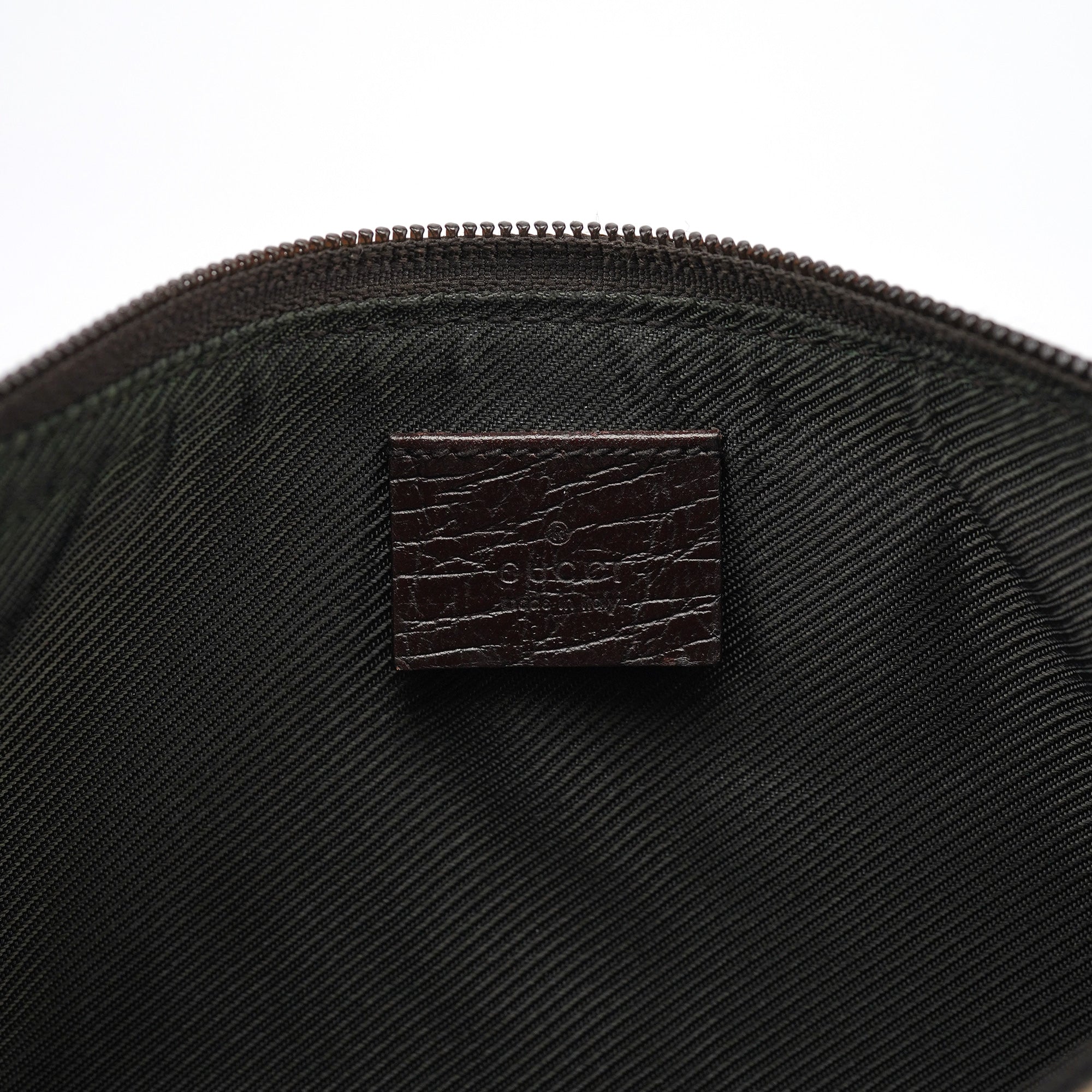 07198 Beige Brown GG Boat Pochette