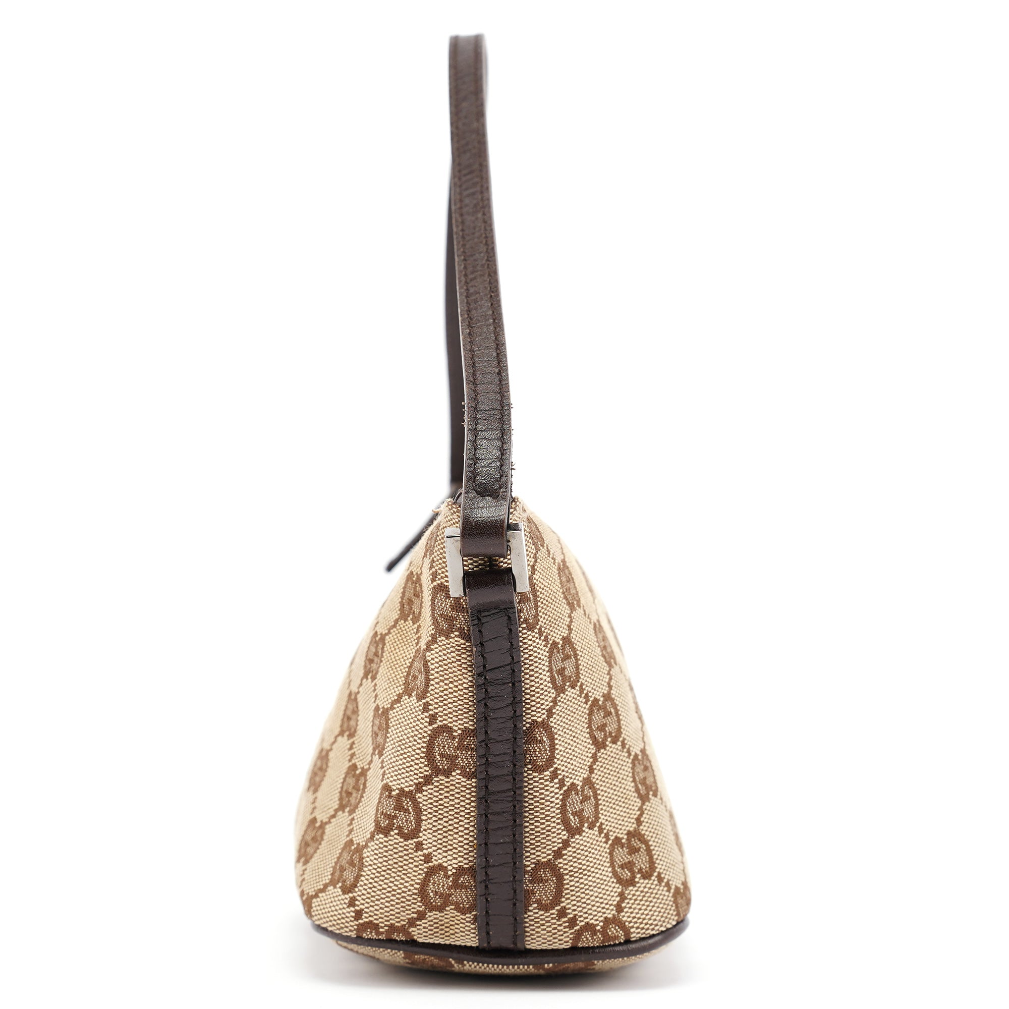 07198 Beige Brown GG Boat Pochette