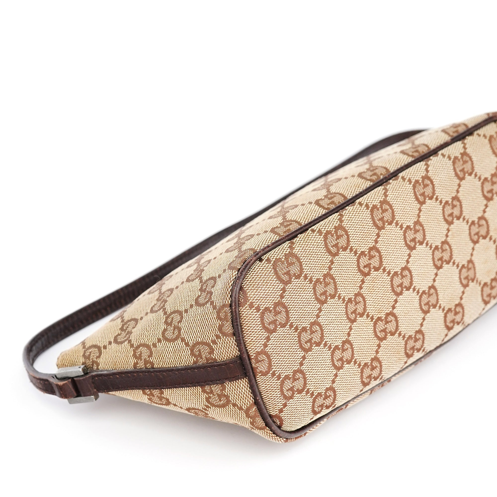 07198 Beige Brown GG Boat Pochette