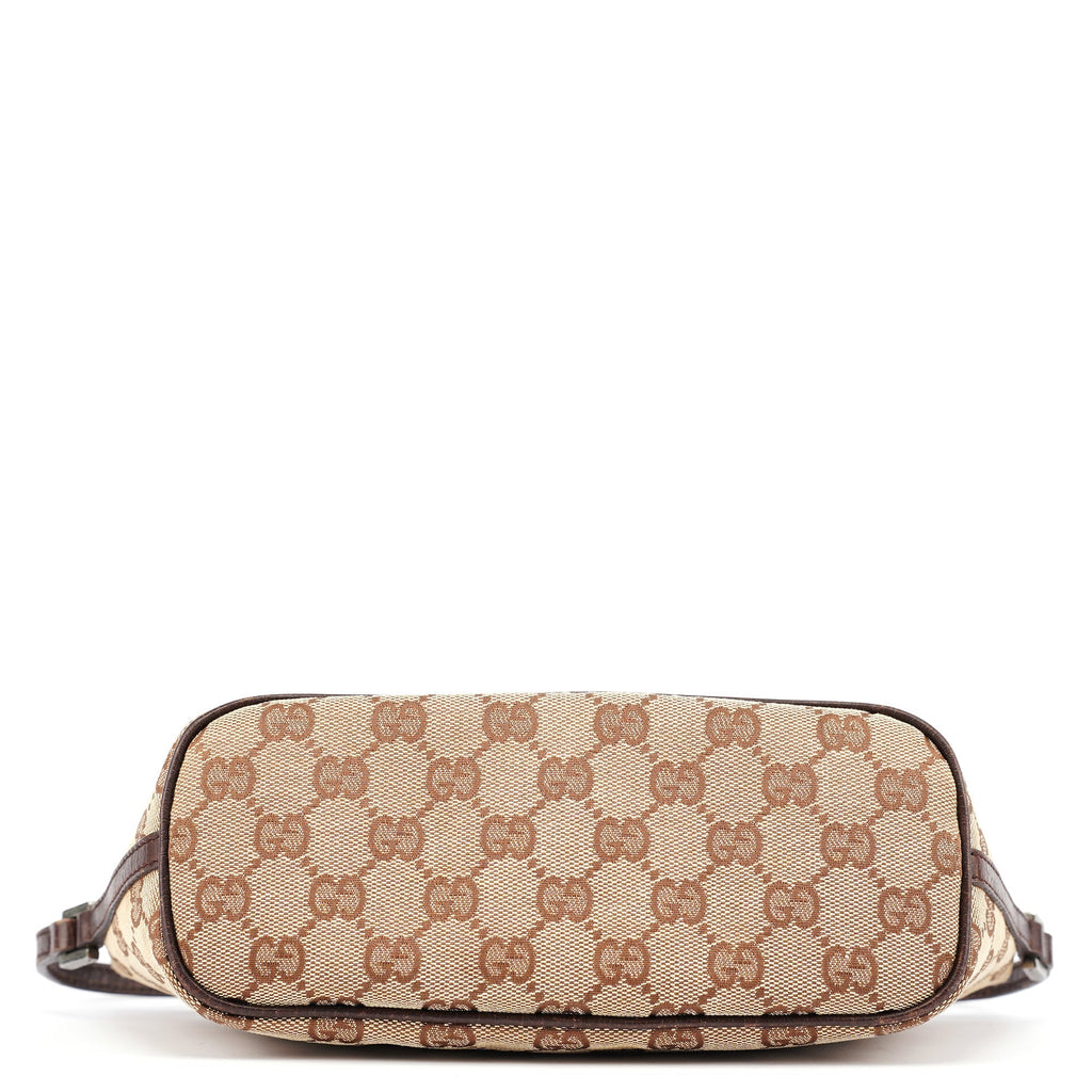 07198 Beige Brown GG Boat Pochette