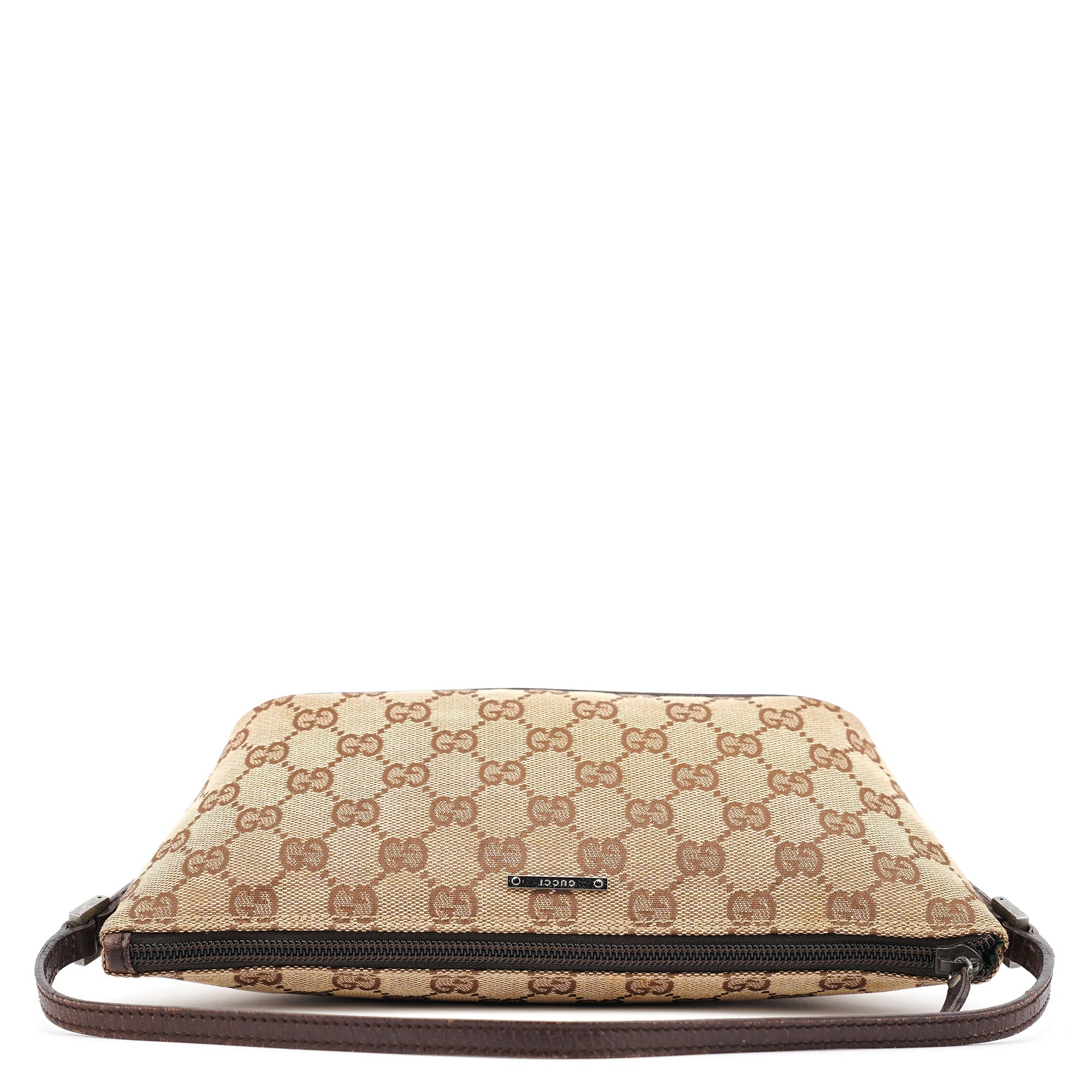 07198 Beige Brown GG Boat Pochette