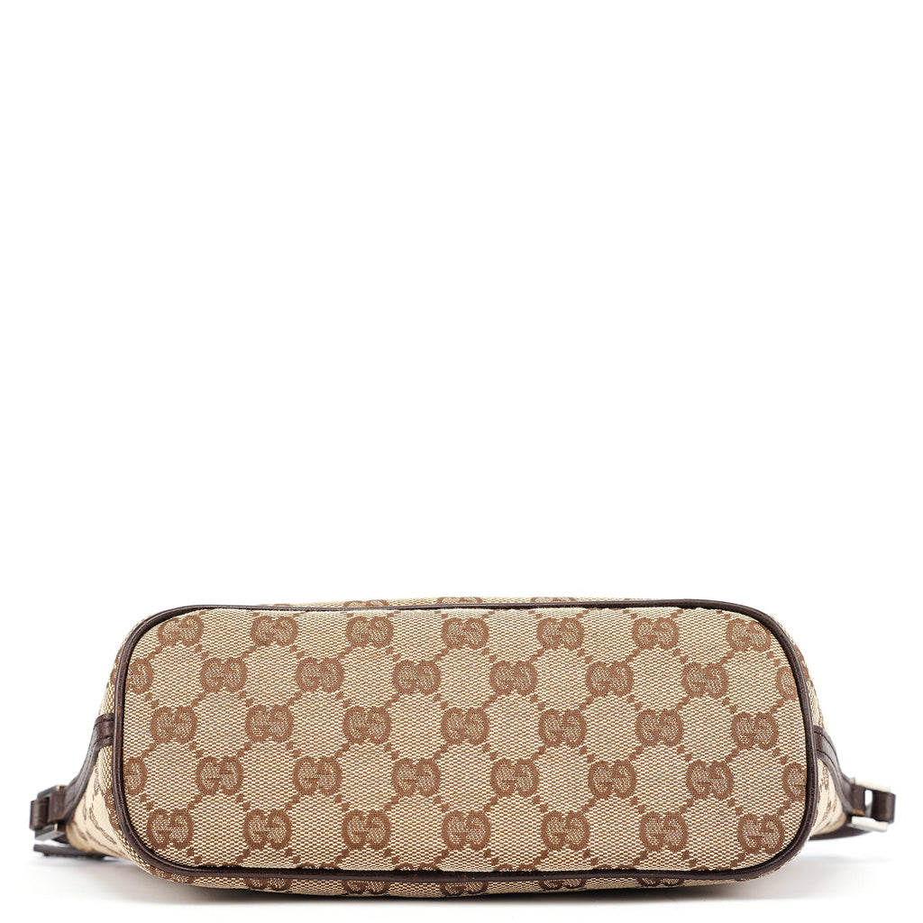 07198 Beige Brown GG Boat Pochette