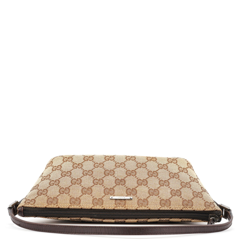 07198 Beige Brown GG Boat Pochette