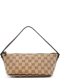 07198 Beige Brown GG Boat Pochette