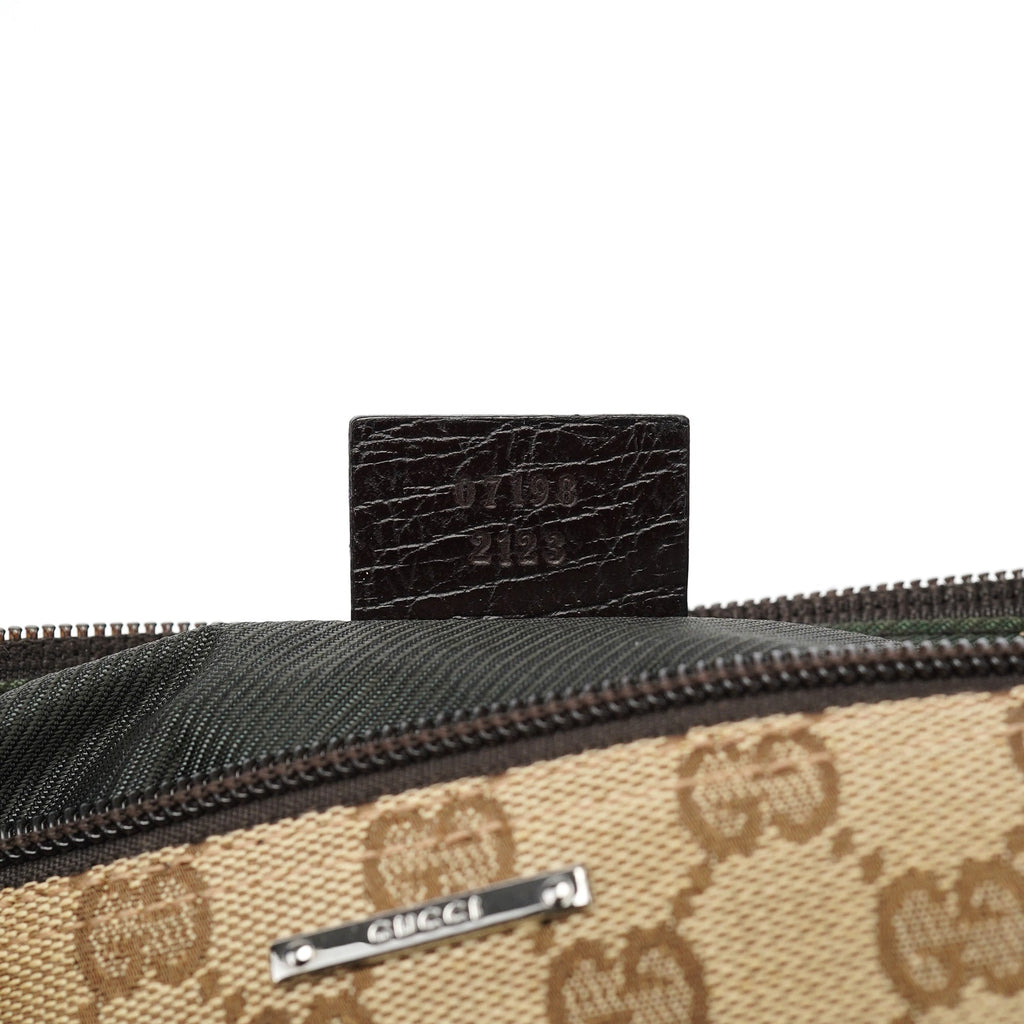 07198 Beige Brown GG Boat Pochette