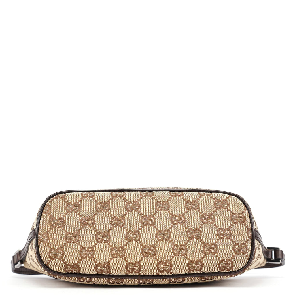 07198 Beige Brown GG Boat Pochette