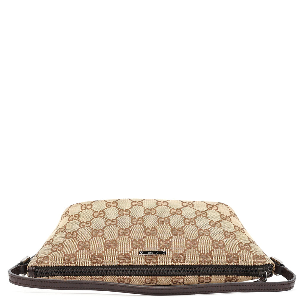 07198 Beige Brown GG Boat Pochette