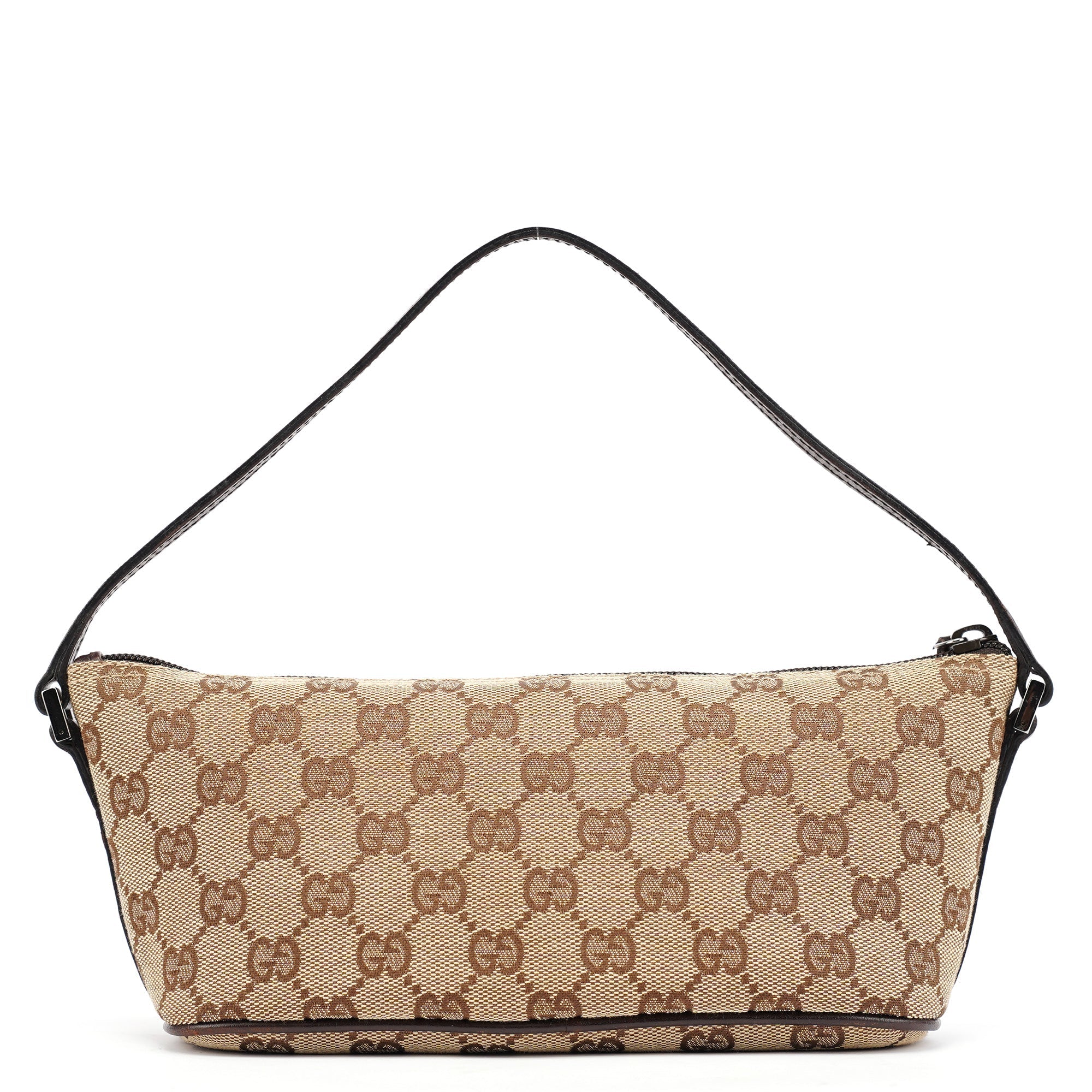 07198 Beige Brown GG Boat Pochette