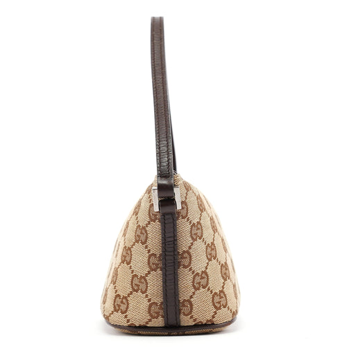 07198 Beige Brown GG Boat Pochette