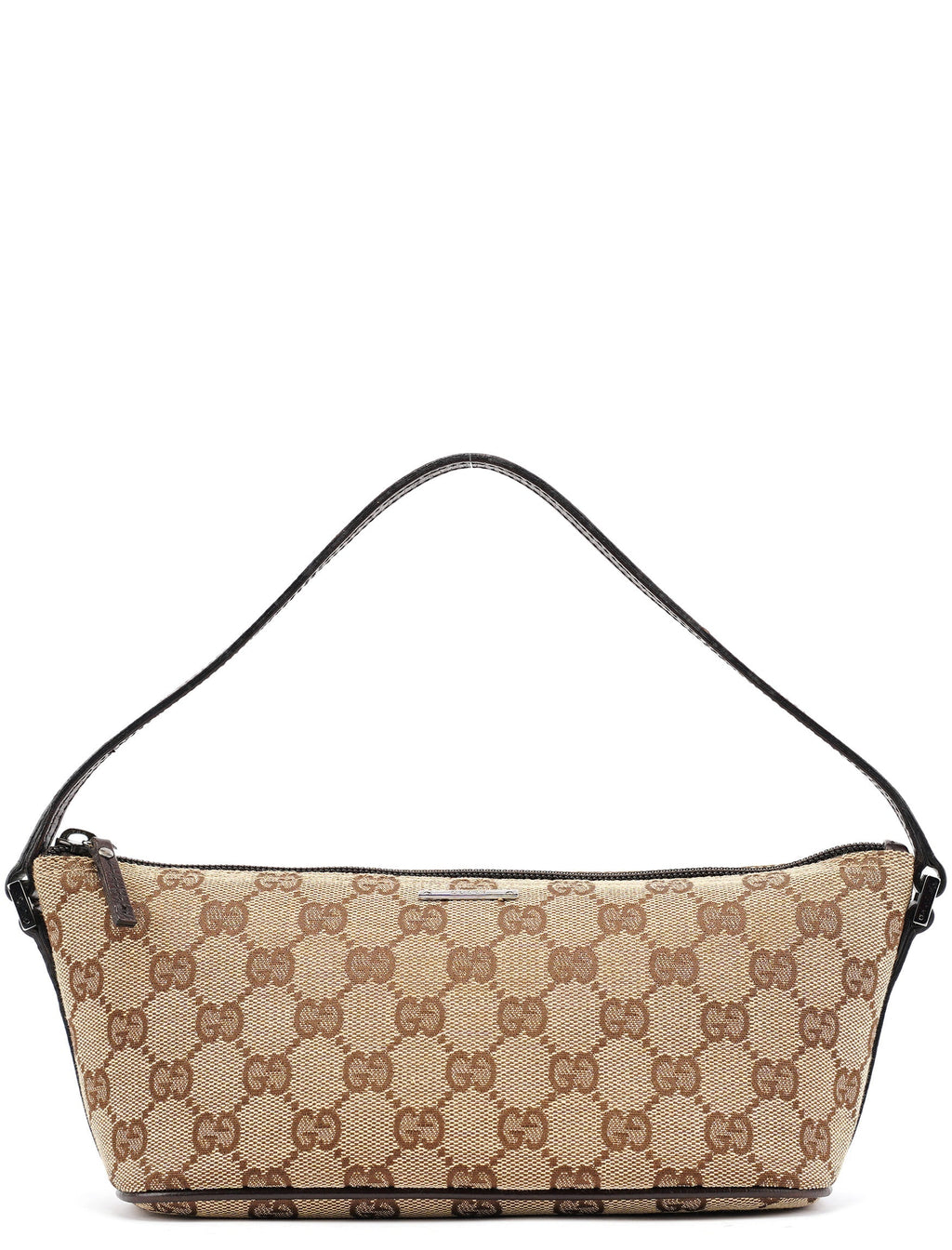 07198 Beige Brown GG Boat Pochette