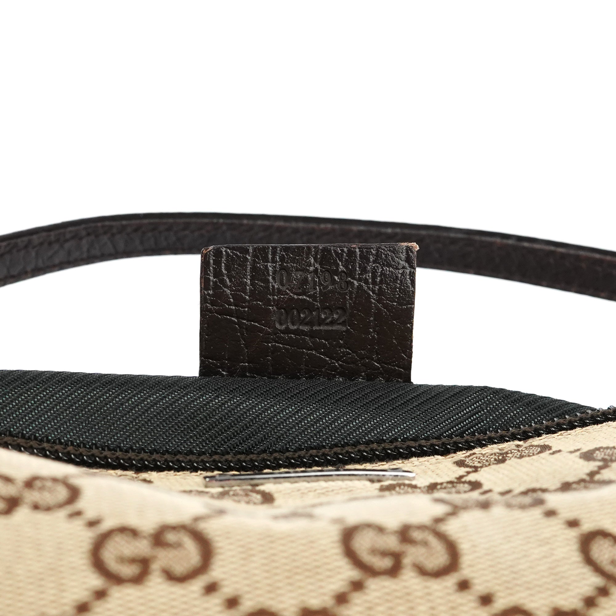 07198 Beige Brown GG Boat Pochette