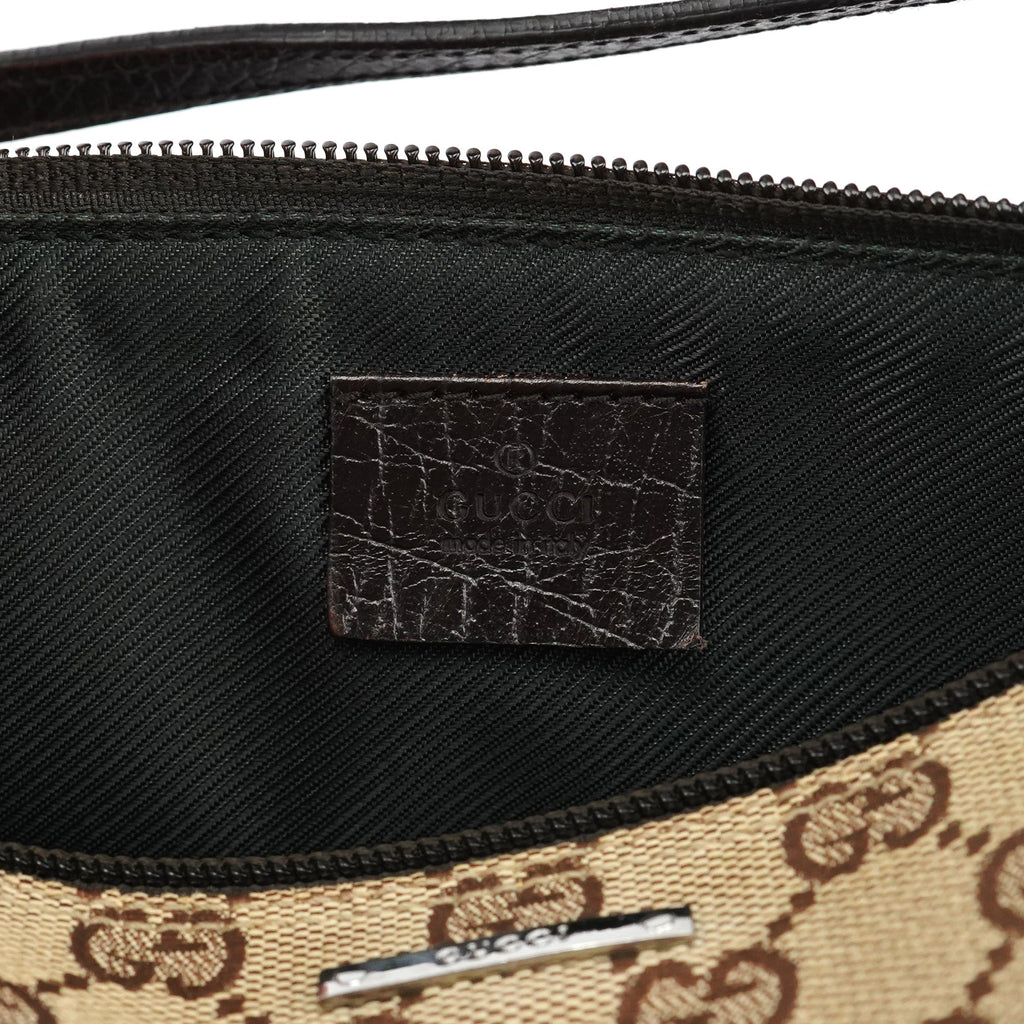 07198 Beige Brown GG Boat Pochette