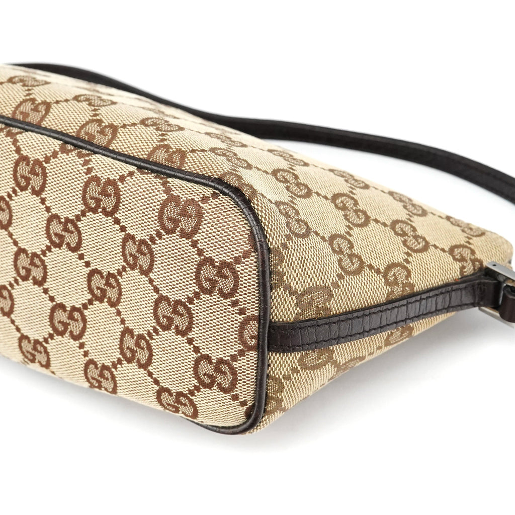 07198 Beige Brown GG Boat Pochette